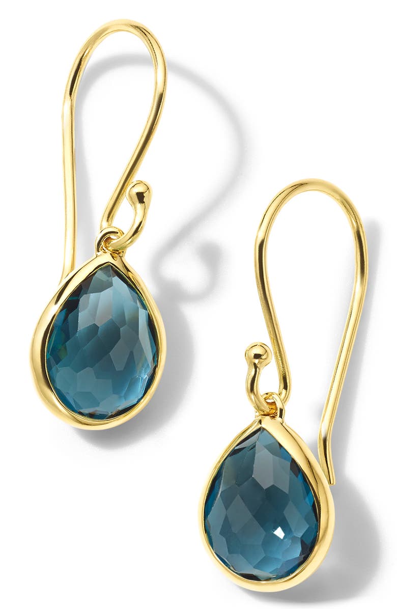 Ippolita Rock Candy Teeny Teardrop Earrings, Main, color, Gold