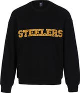 CUCE Women's Cuce Black Pittsburgh Steelers Chenille Jeweled Sweatshirt