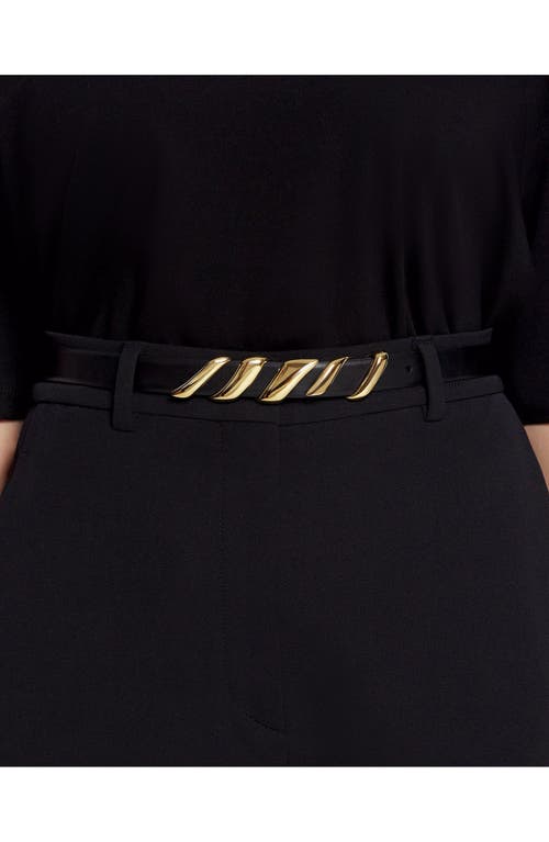 Lanvin Ceinture Melodie Ruban En Cuir Pour Femme In Black