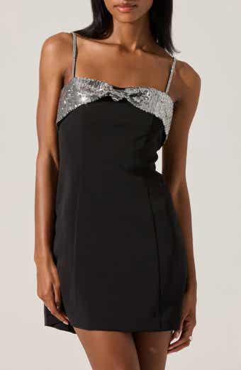 Halya Sequin Bow Minidress