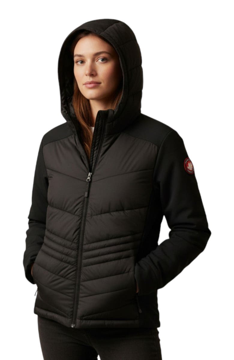 CANADA WEATHER GEAR Women's Hybrid Puffer Jacket, Alternate, color, 