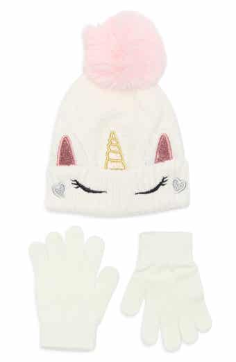 Kids' Unicorn Beanie & Gloves Set