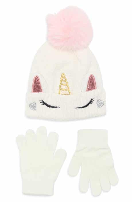 Kids' Unicorn Beanie & Gloves Set
