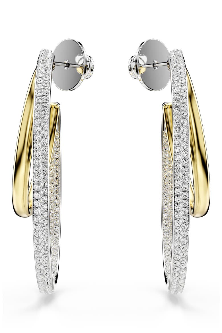 Hyperbole Hoop Earrings, Alternate, color, SILVER