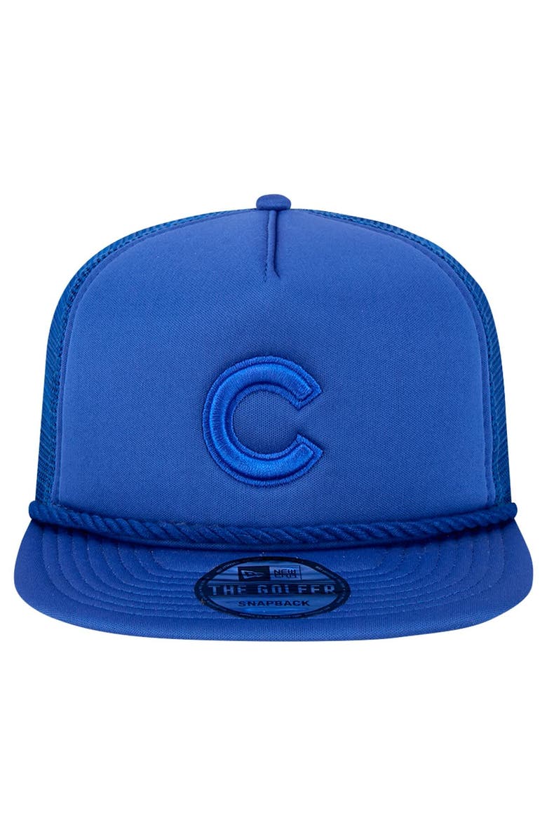 New Era Men's New Era Royal Chicago Cubs Tone Foam Meshback Golfer Snapback Hat, Alternate, color, Royal