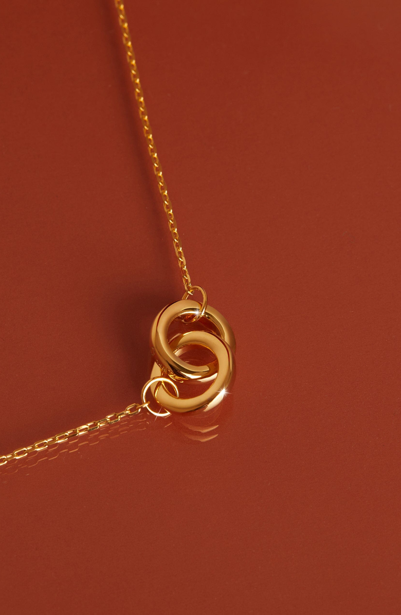 Aurate New York Connection Necklace, Alternate, color, Yellow Gold