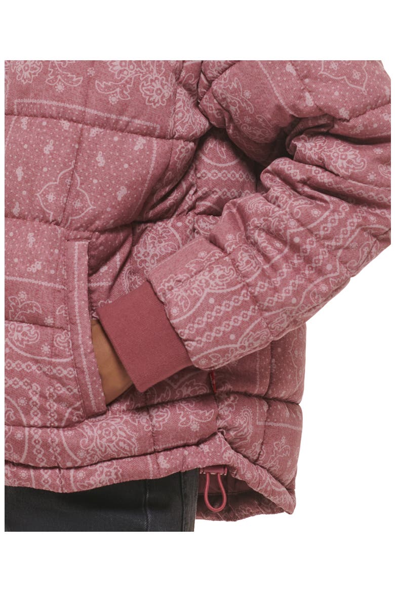 733™ Box Quilted Puffer Jacket, Alternate, color, FADED RED BANDANA
