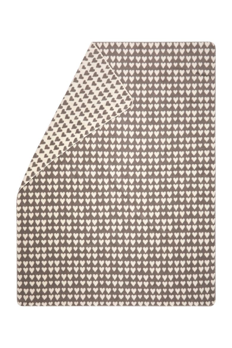 Savona Throw Hearts, Main, color, Smoke