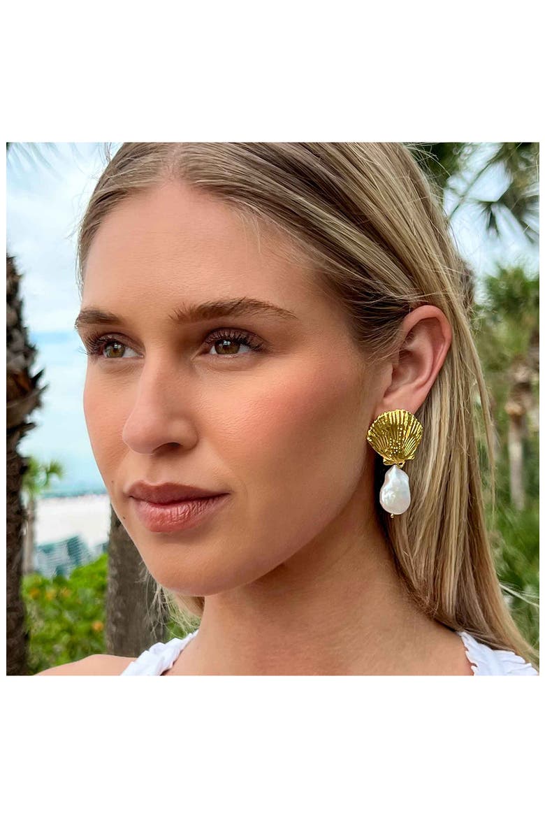 Vittoria Drop Earrings, Alternate, color, PEARL