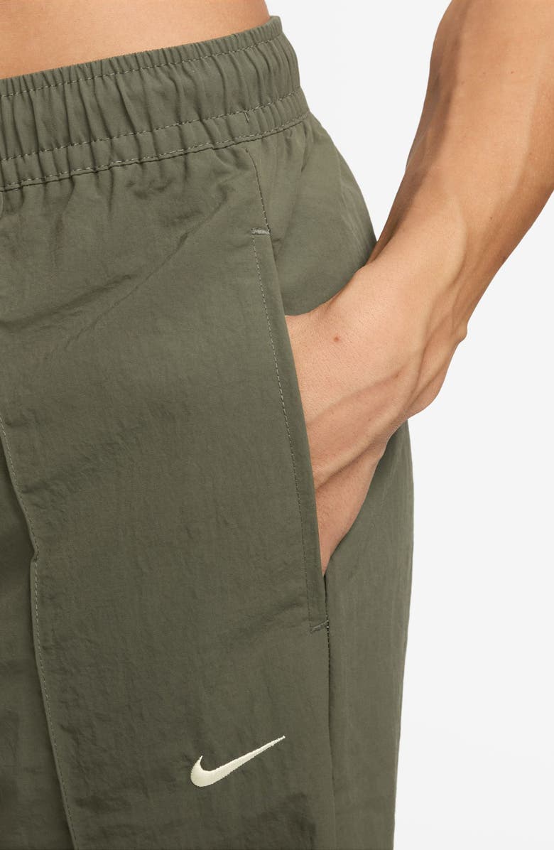 Nike Sportswear Everything Wovens Mid-Rise Open-Hem Pants, Alternate, color, Mdoliv/Sail