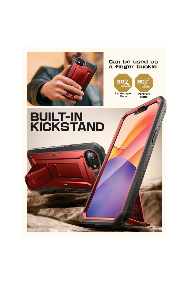UB PRO Series iPhone 16e Rugged Case, Alternate, color, Ruddy - iPhone 16e