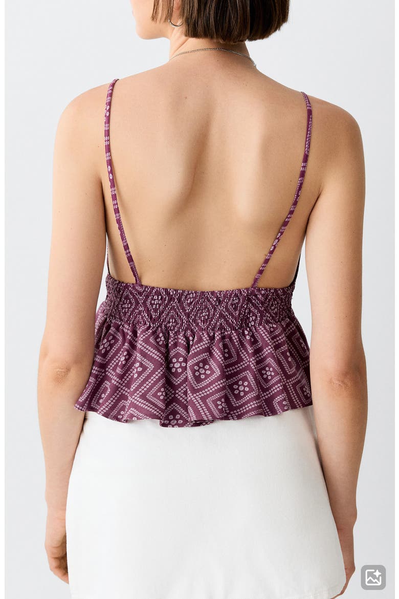 Geometric Print Smock Camisole, Alternate, color, LIGHT/ PASTEL PURPLE
