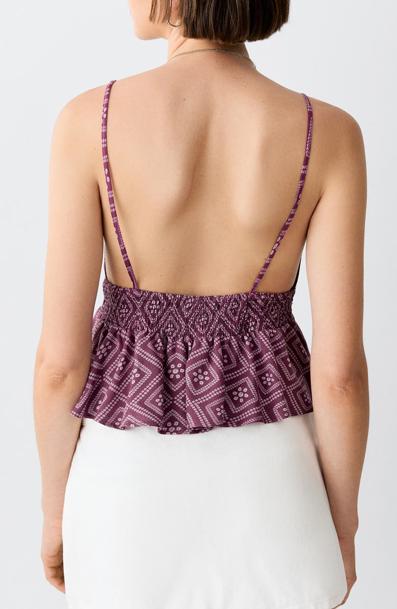 MANGO TEEN Geometric Print Smock Camisole, Alternate, color, Light/ Pastel Purple