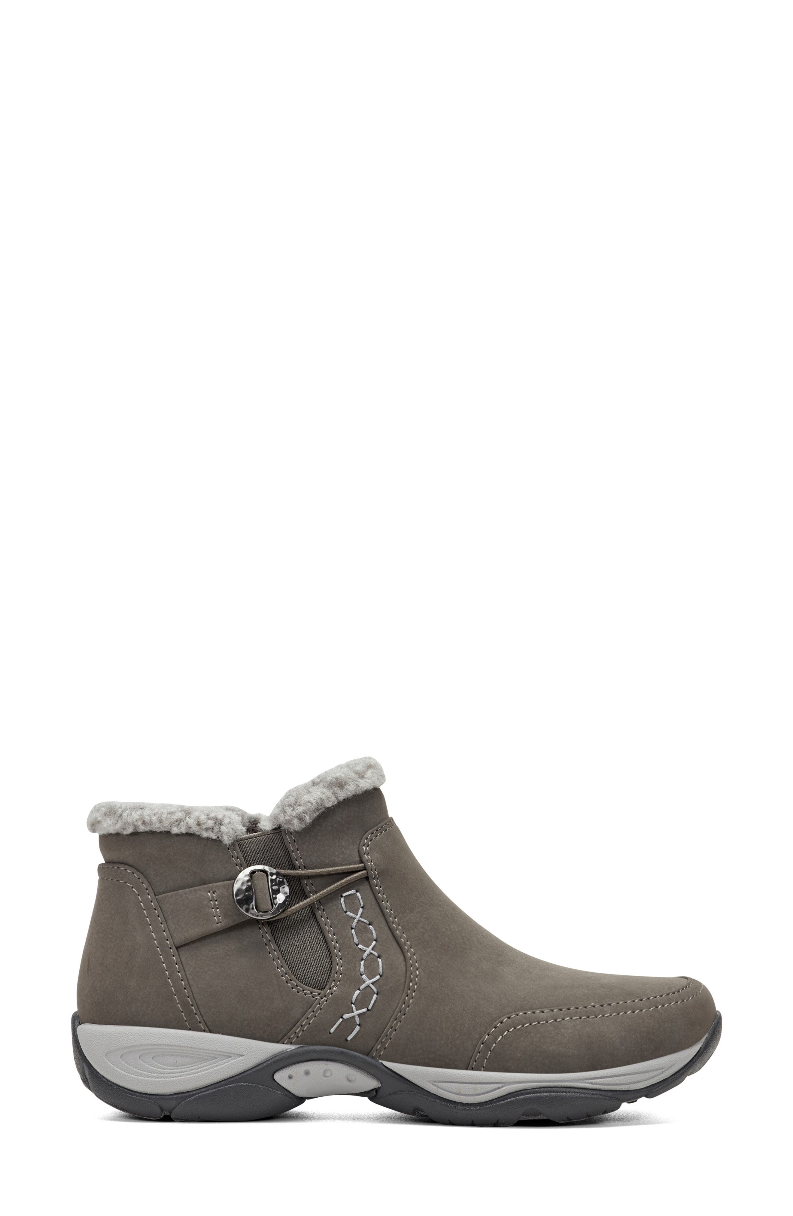 Easy Spirit Erique Water Repellent Faux Shearling Lined Bootie, Alternate, color, Dark Grey