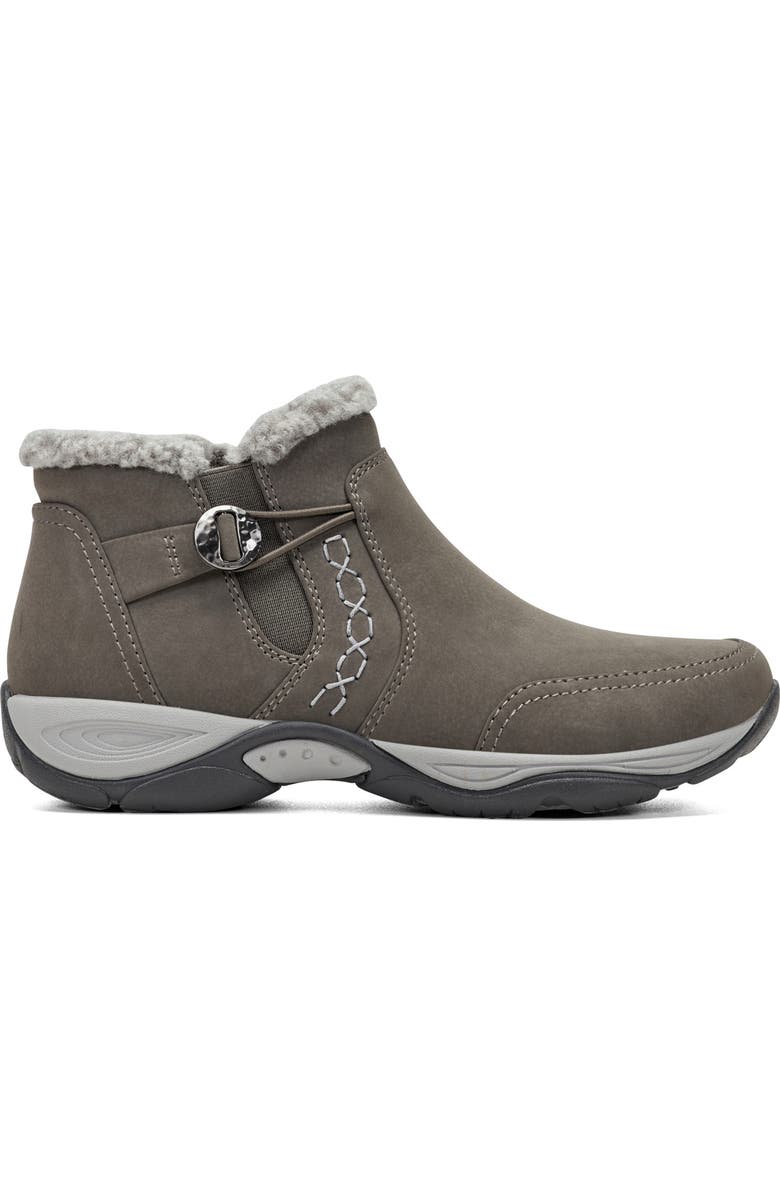 Easy Spirit Erique Water Repellent Faux Shearling Lined Bootie, Alternate, color, Dark Grey