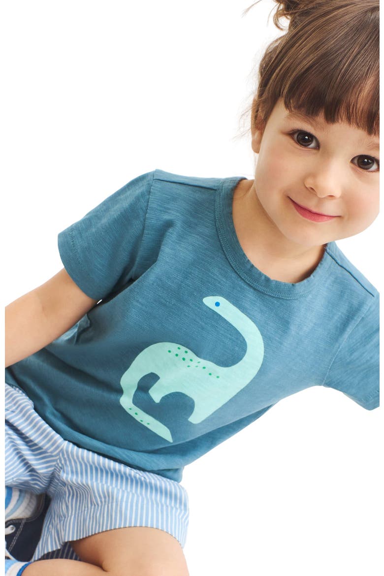 Kids Dino Tee, Alternate, color, Slate Blue Dinosaur