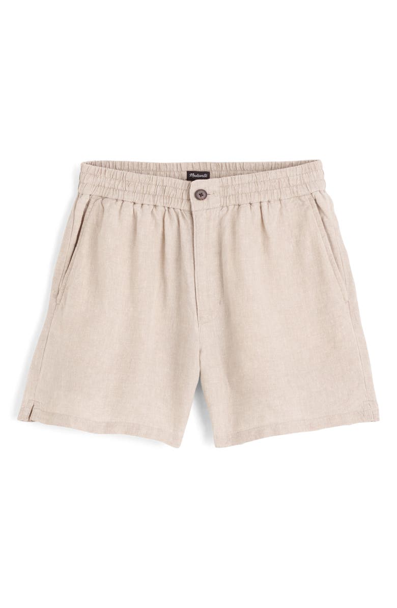 Madewell Everywear Linen Shorts, Alternate, color, 