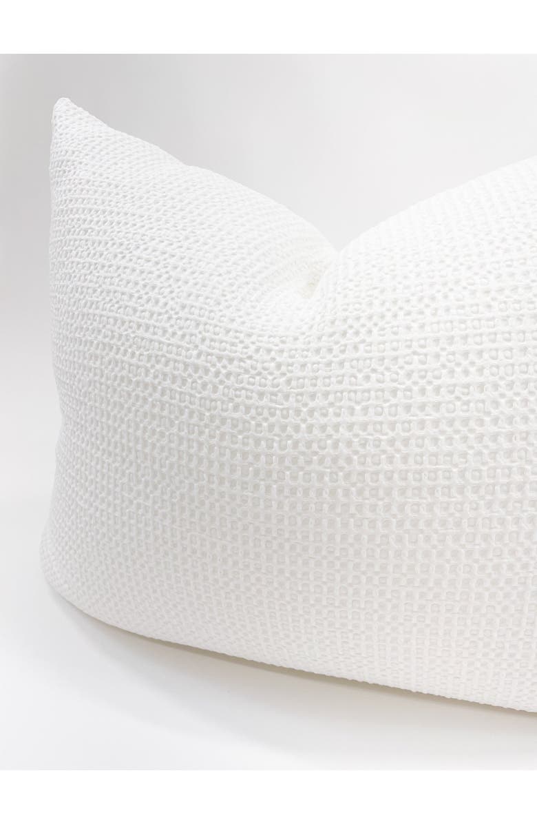 Anaya Dutch Euro Cotton Waffle Bed Pillow with Down Insert, Alternate, color, White