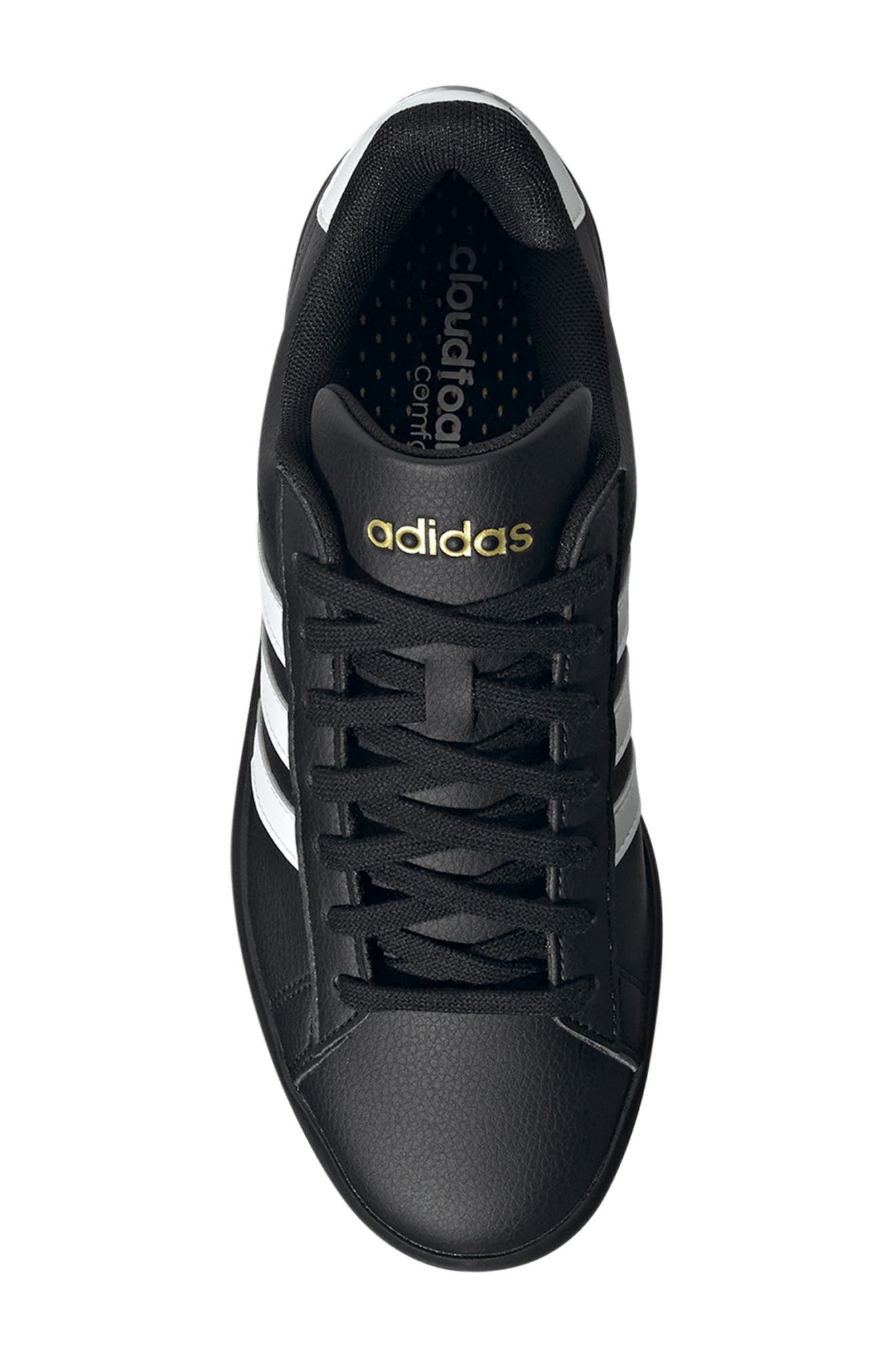 adidas Grand Court 2.0 Sneaker, Alternate, color, Cblack/Ftw