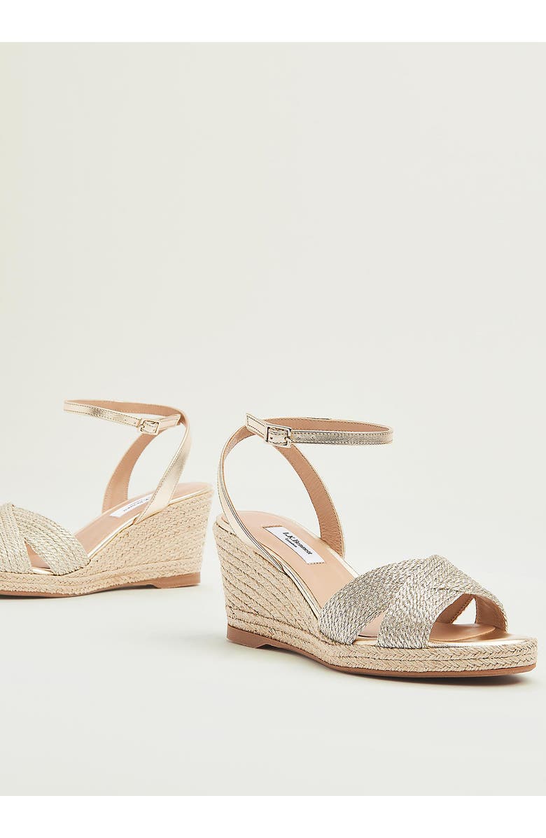 LK Bennett Santana Wedge Sandal, Alternate, color,