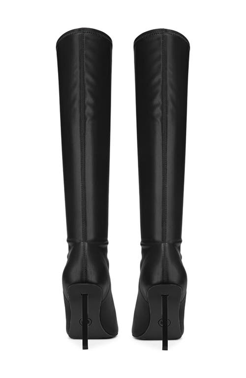Femme La Whistler Pointed Toe Knee High Boot In Black