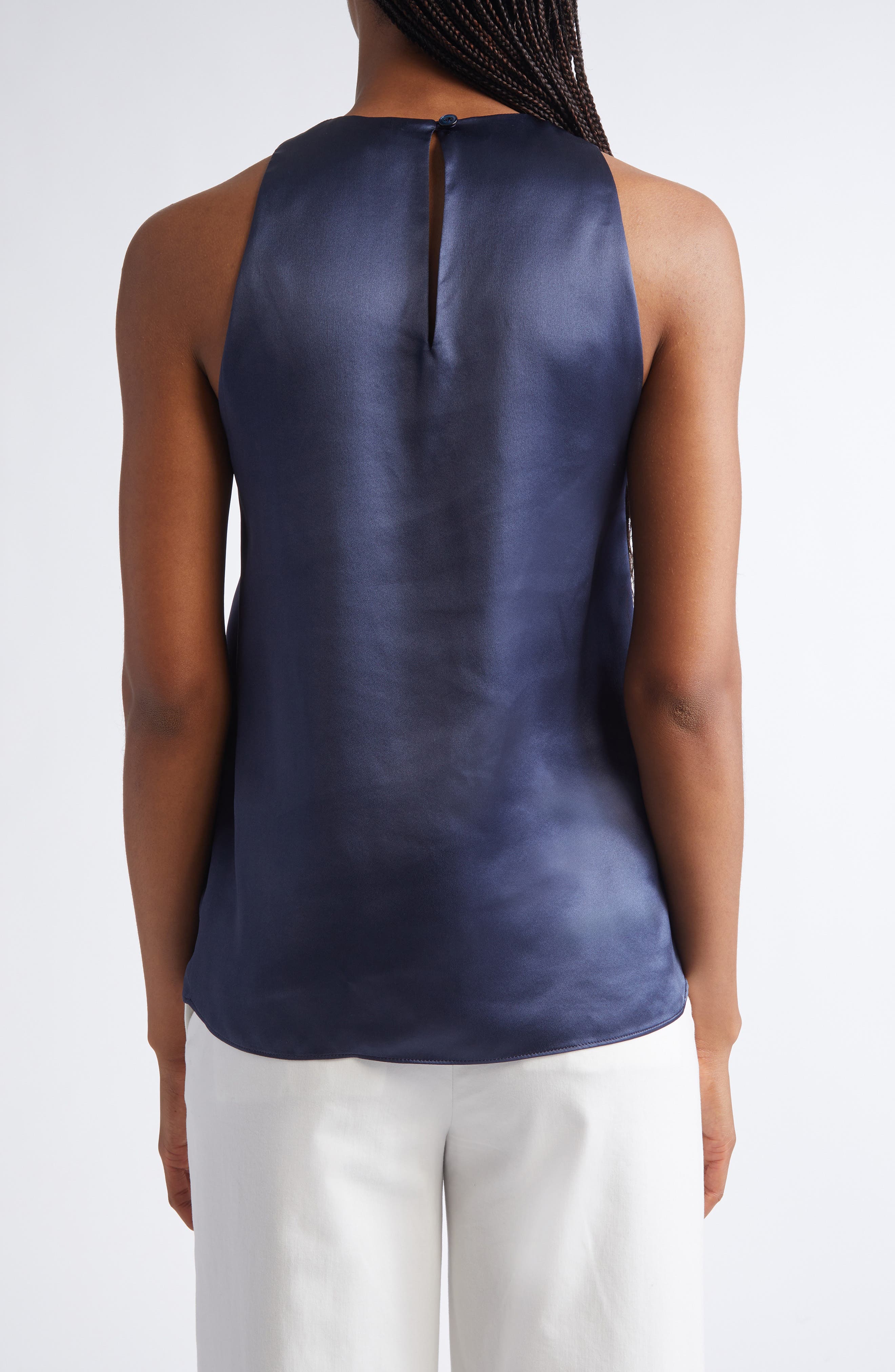 Sleeveless Silk Satin Top - image 4