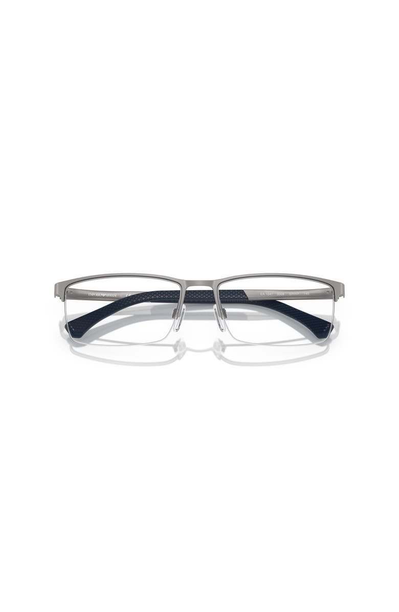 Emporio Armani 55mm Rectangle optical glasses, Alternate, color, Grey