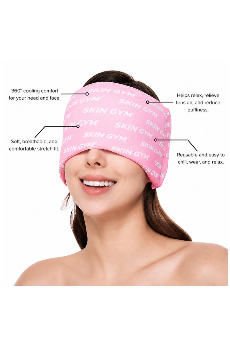IceGlow Gel Head Cap, Alternate, color, PINK