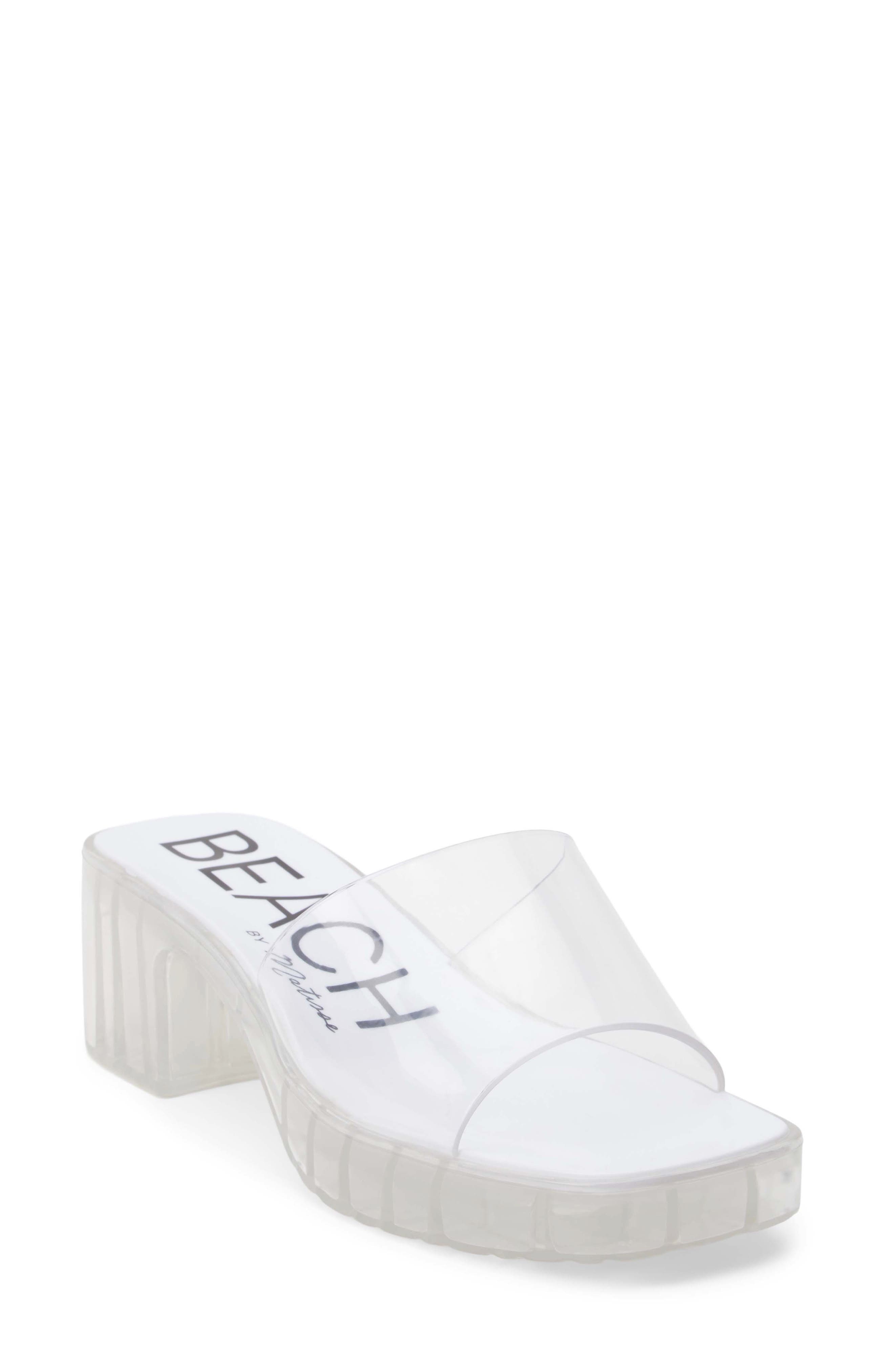 Wade Slide Sandal, Main, color, CLEAR