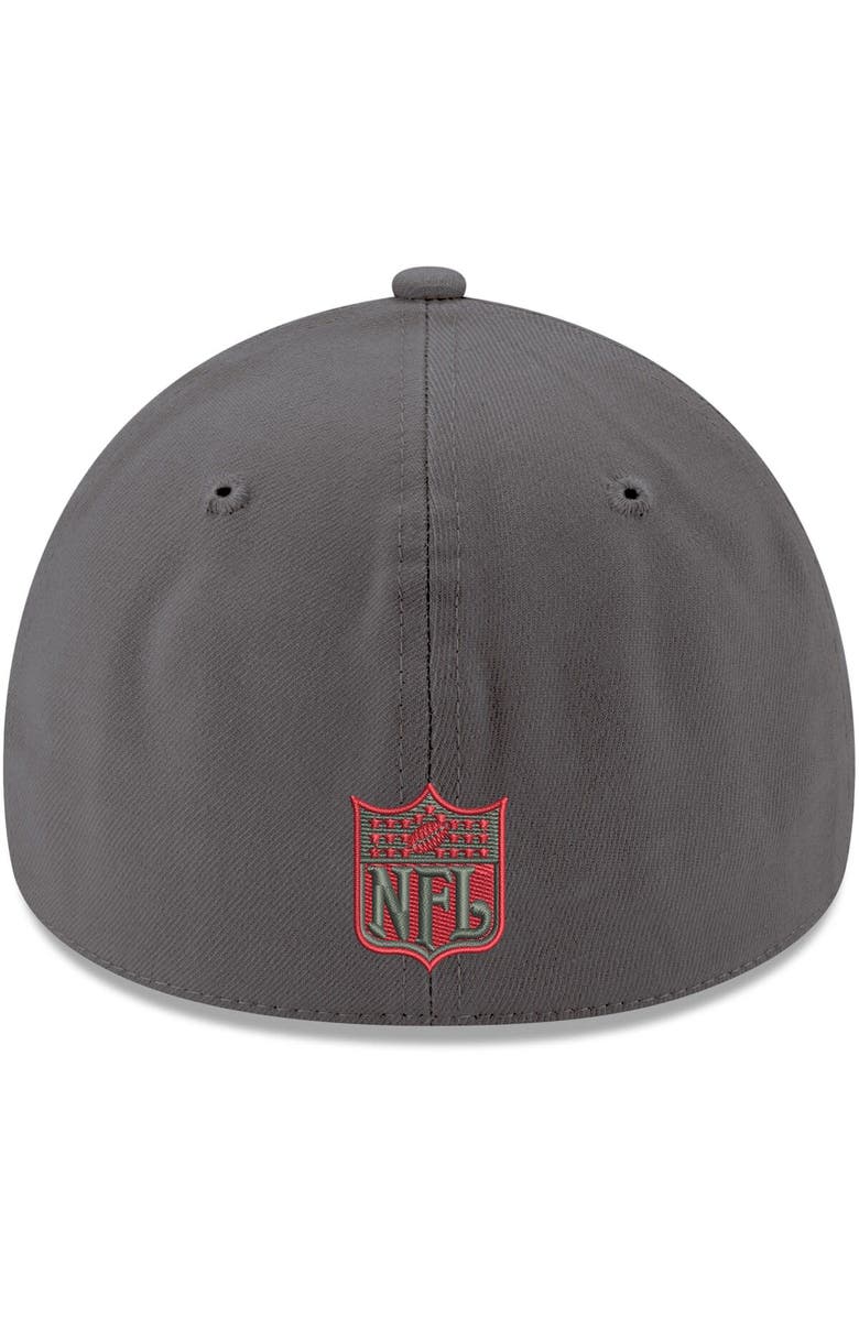 New Era Men's New Era Graphite Tampa Bay Buccaneers Primary Logo Storm 39THIRTY Flex Hat, Alternate, color,