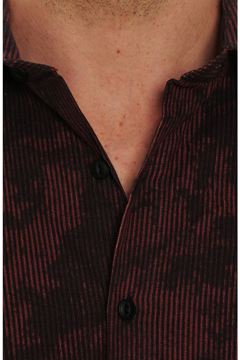 Nara Park Cotton Corduroy Button-Up Shirt, Alternate, color, RED