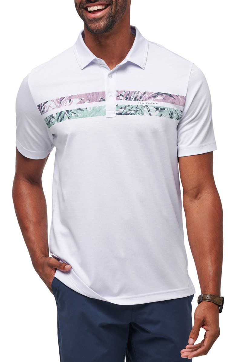 TravisMathew Sand Shaker Polo, Main, color, White