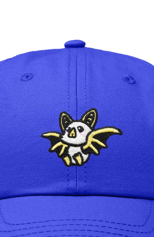 Dalix Honduran Bat Embroidered Dad Hat In Royal Blue