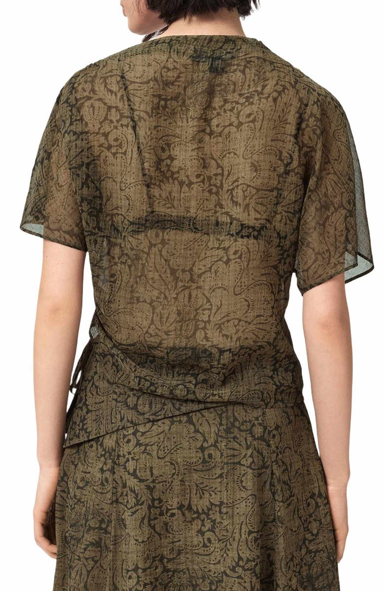 AllSaints Sali Sheer Woven Shirt, Alternate, color, 