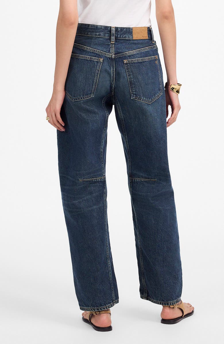 Madewell The Darted Barrel Leg Jeans, Alternate, color, Danver Wash