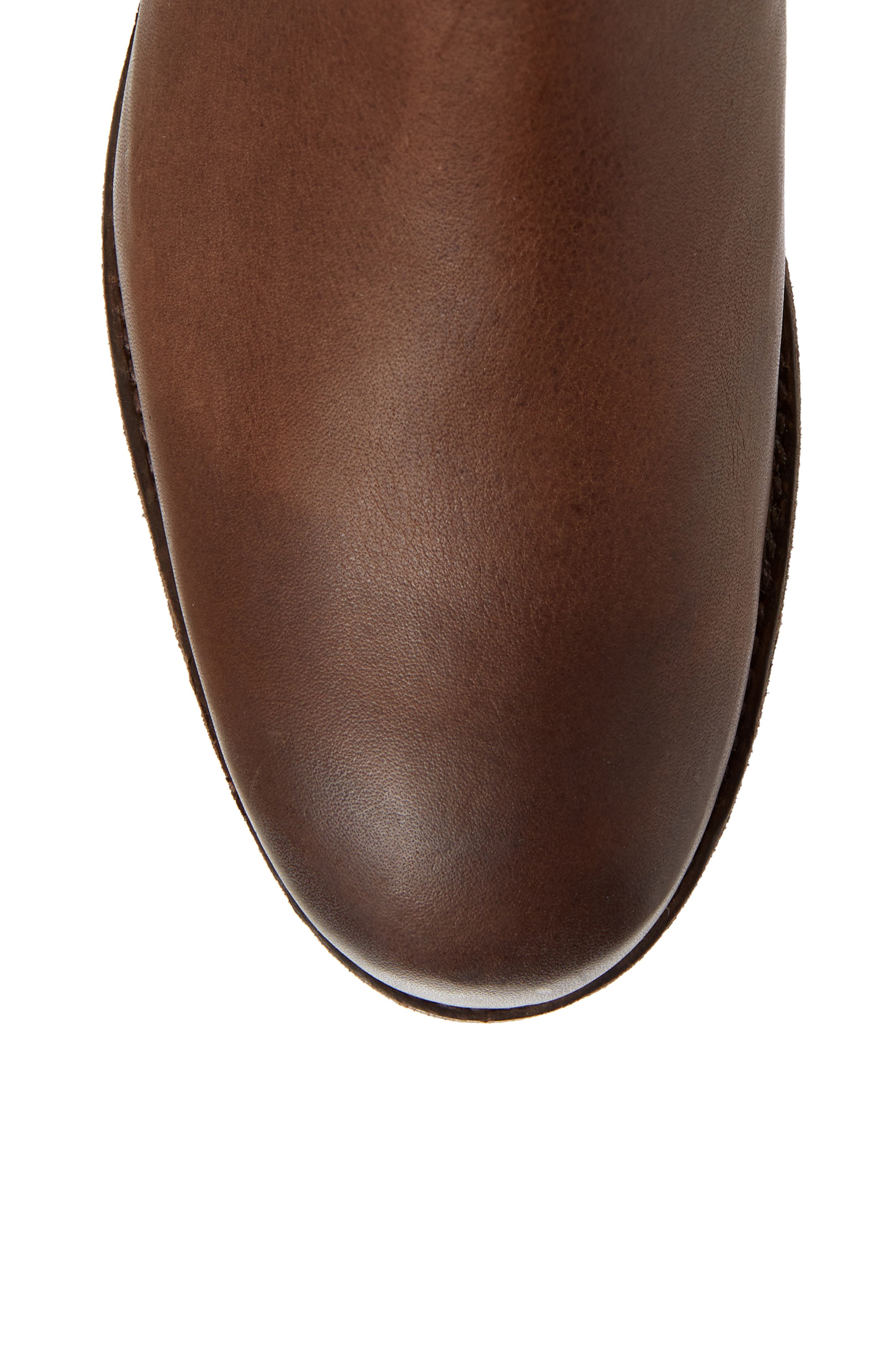 Melissa Belted Knee-High Riding Boot, Alternate, color, STONE LEATHER