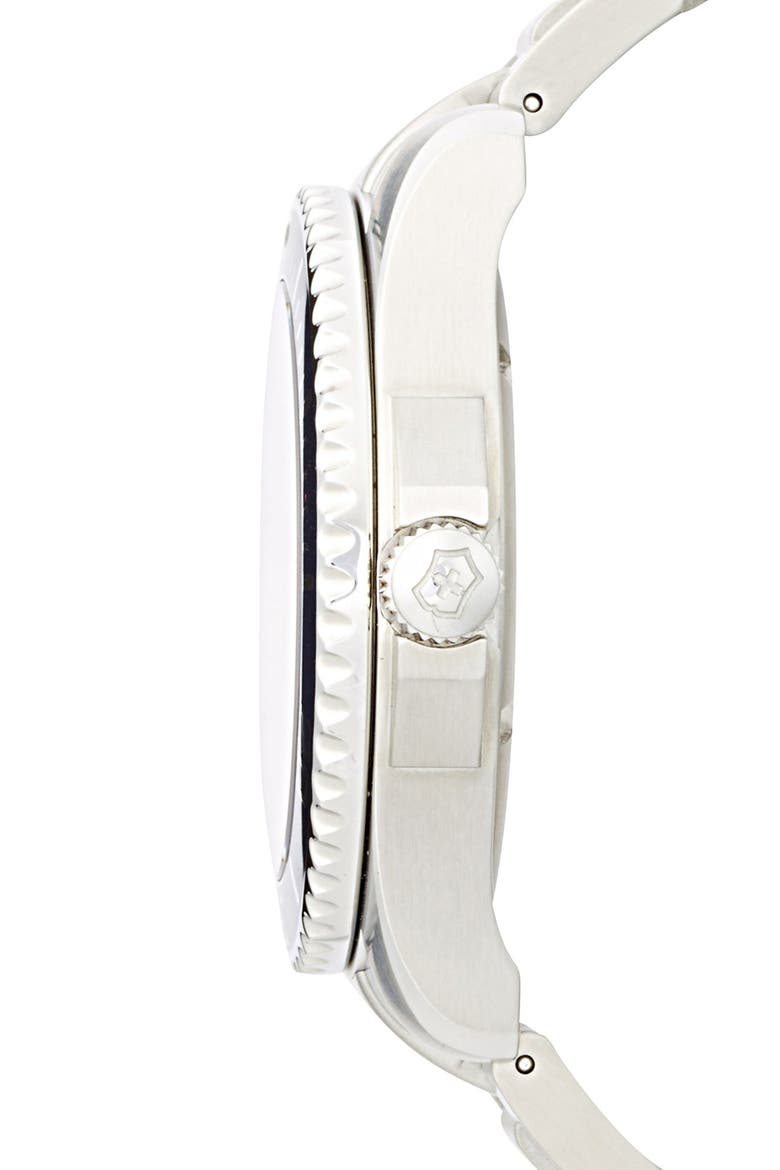 'Maverick GS' Stainless Steel Watch, 43mm, Alternate, color, SILVER/ BLUE