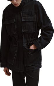 MANGO Oversize Denim Barn Jacket