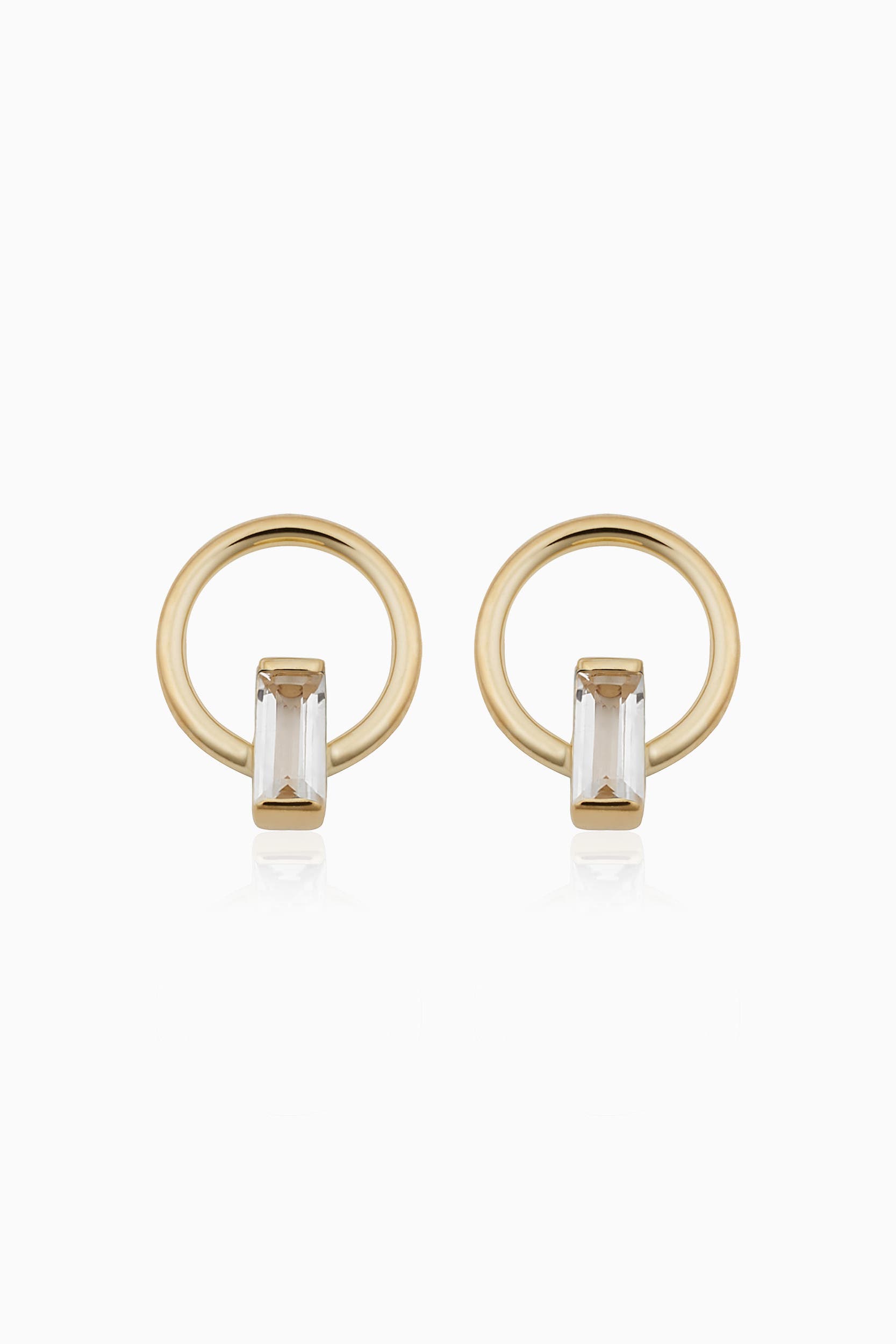 selected Yellow Gold - White Zirconia