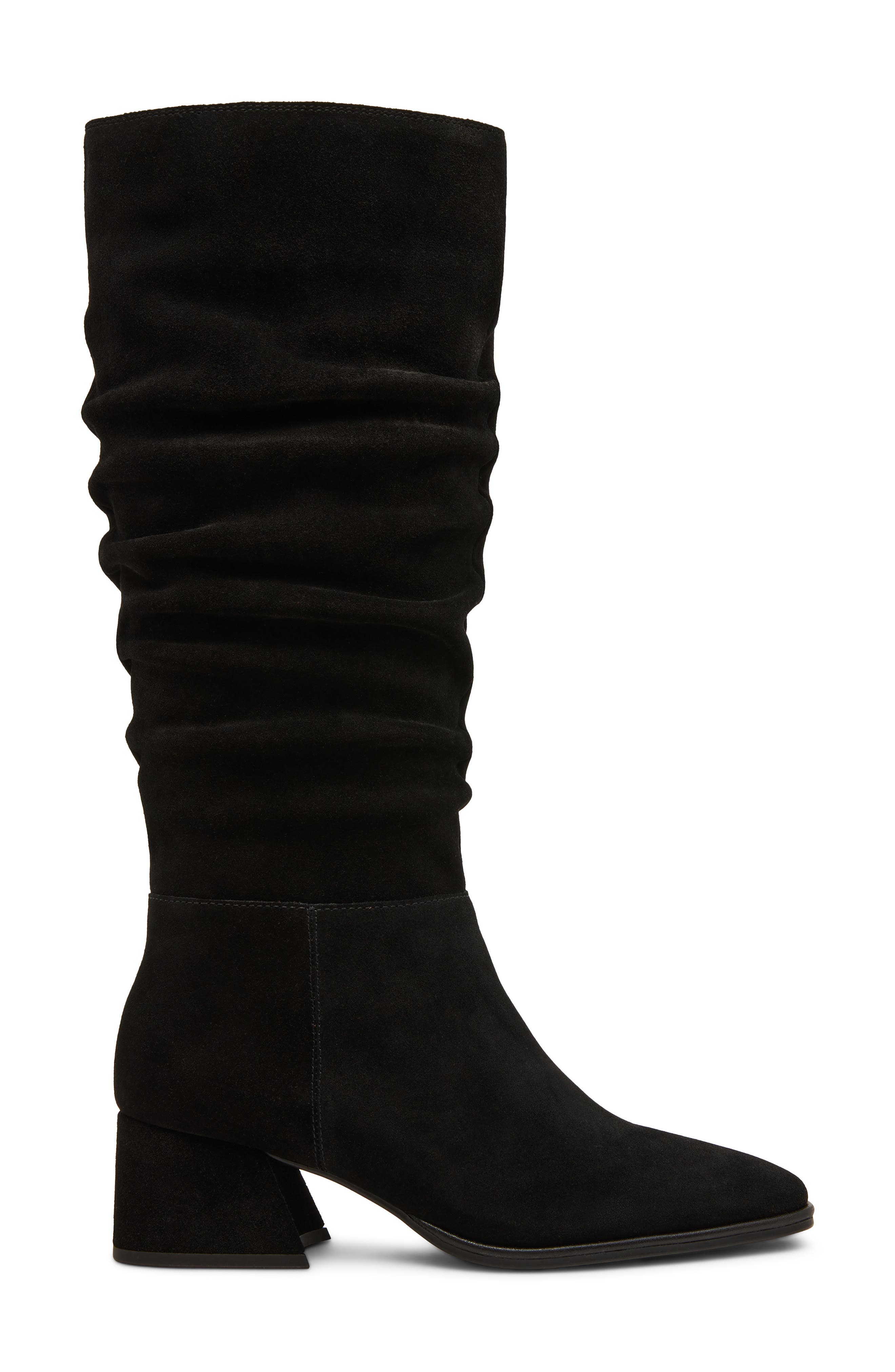 Maddix Waterproof Knee High Boot, Alternate, color, BLACK SUEDE
