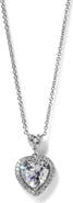 Nadri Le Bisou Halo Heart Pendant Necklace