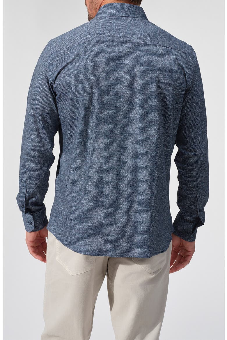 Dynamic Comfort Twill Look Jersey Shirt, Alternate, color, NAVY