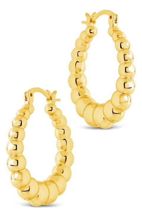 Audrey Bubble Sphere Hoop Earrings