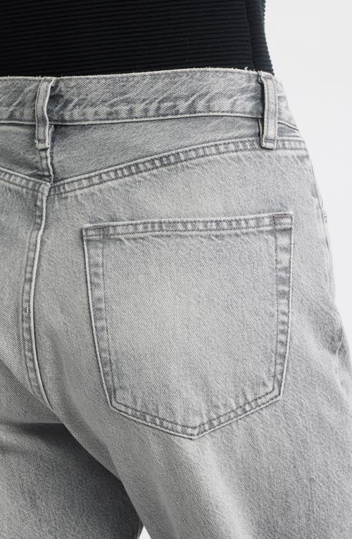 Frame The Vertical High Waist Relaxed Straight Leg Jeans In Gray
