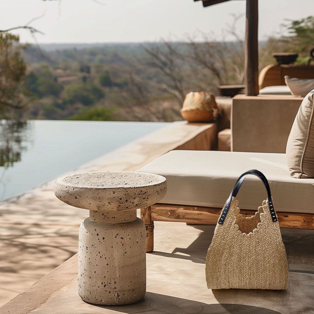 indego africa Embe Braided Raffia Tote, Alternate, color, Natural Raffia Fibers