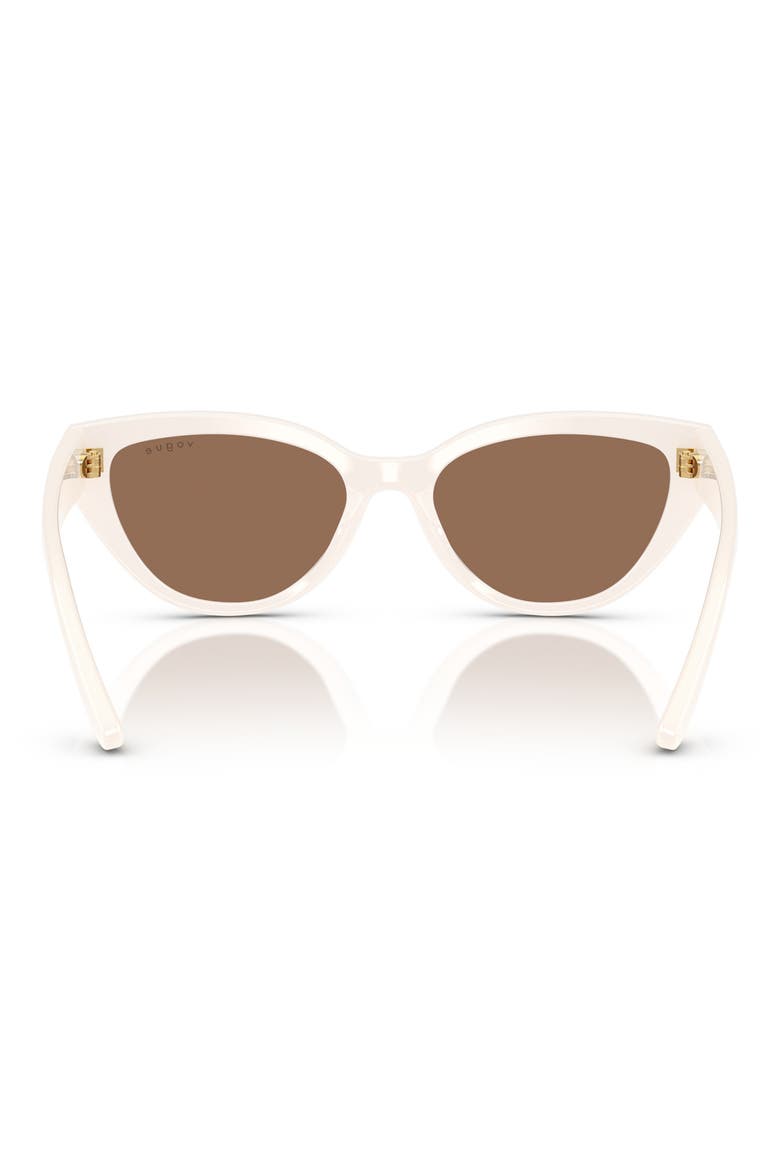 50mm Cat Eye Sunglasses, Alternate, color, MILKY IVORY
