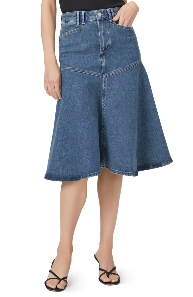 PAIGE Alice A-Line Denim Skirt, Main, color, 