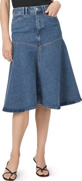 PAIGE Alice A-Line Denim Skirt