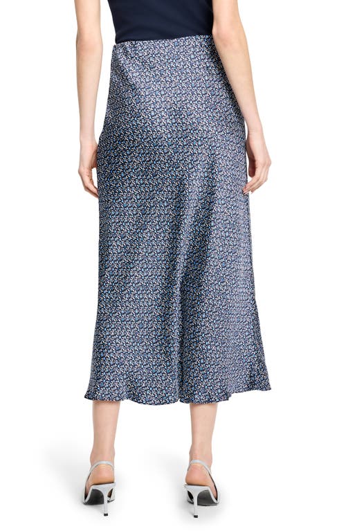 Nic + Zoe Nic+zoe Geo Printed Slip Skirt In Blue