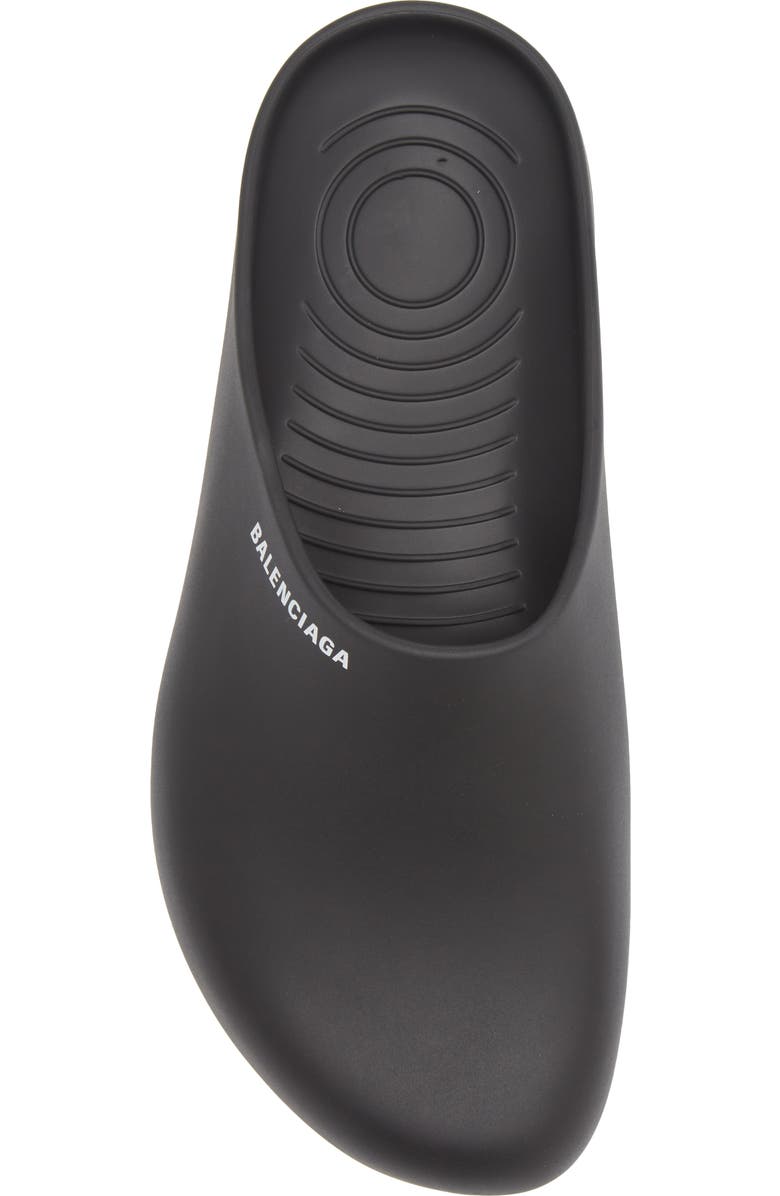 Balenciaga Logo Pool Closed Clog, Alternate, color,